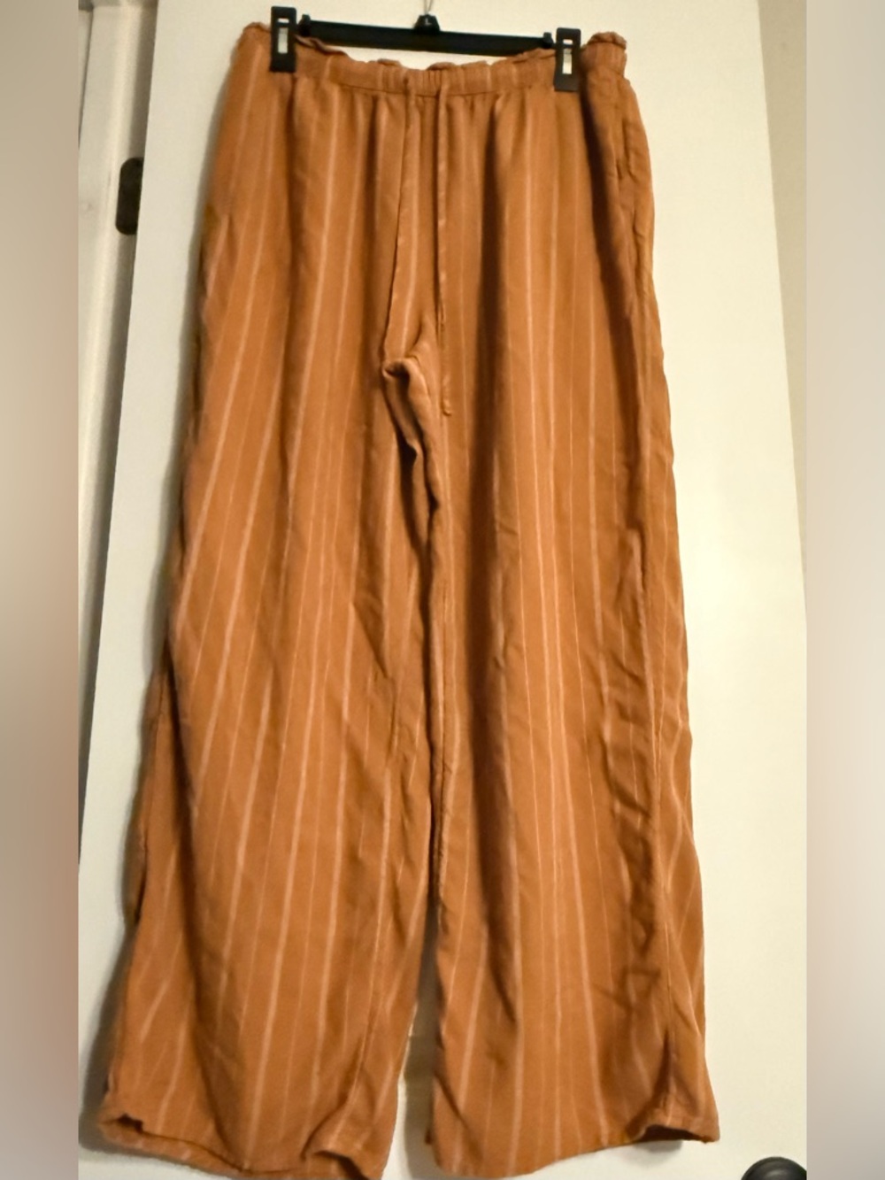 American Eagle Outfitters Stretch Rust BrownWide-Leg straps Size XL Women’s